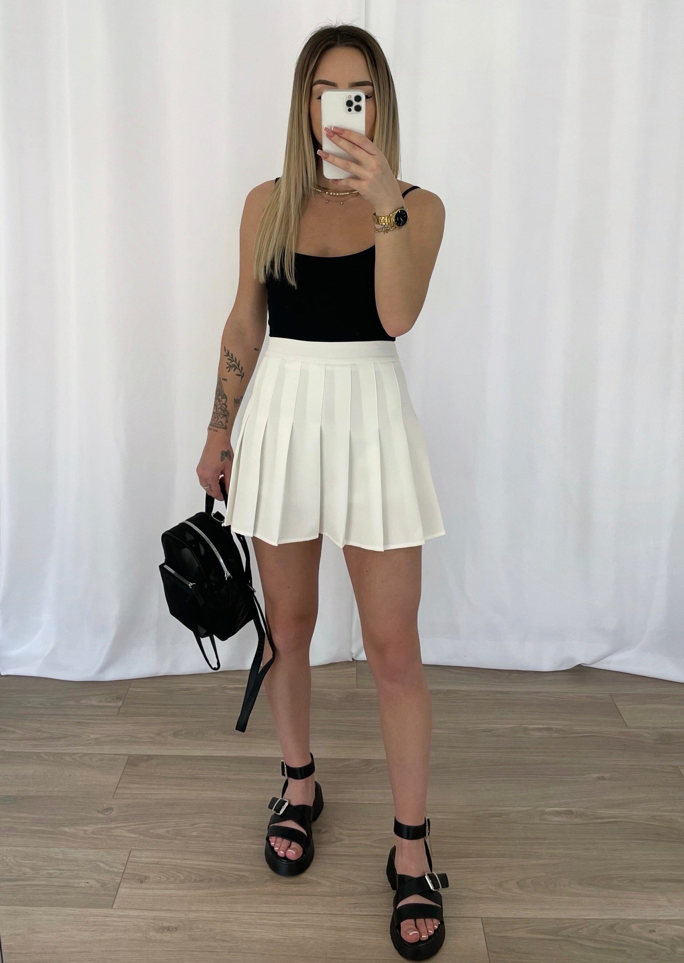 Jupe short coli re blanche cr ation BADGAL COLLECTION